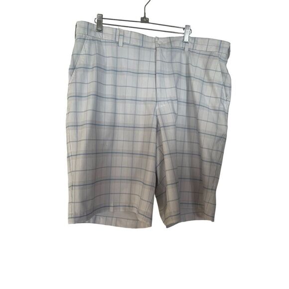 Tommy Armour Mens Multicolor Plaid Stretch Flat Front Bermuda Golf Short Size 38 - Picture 1 of 11
